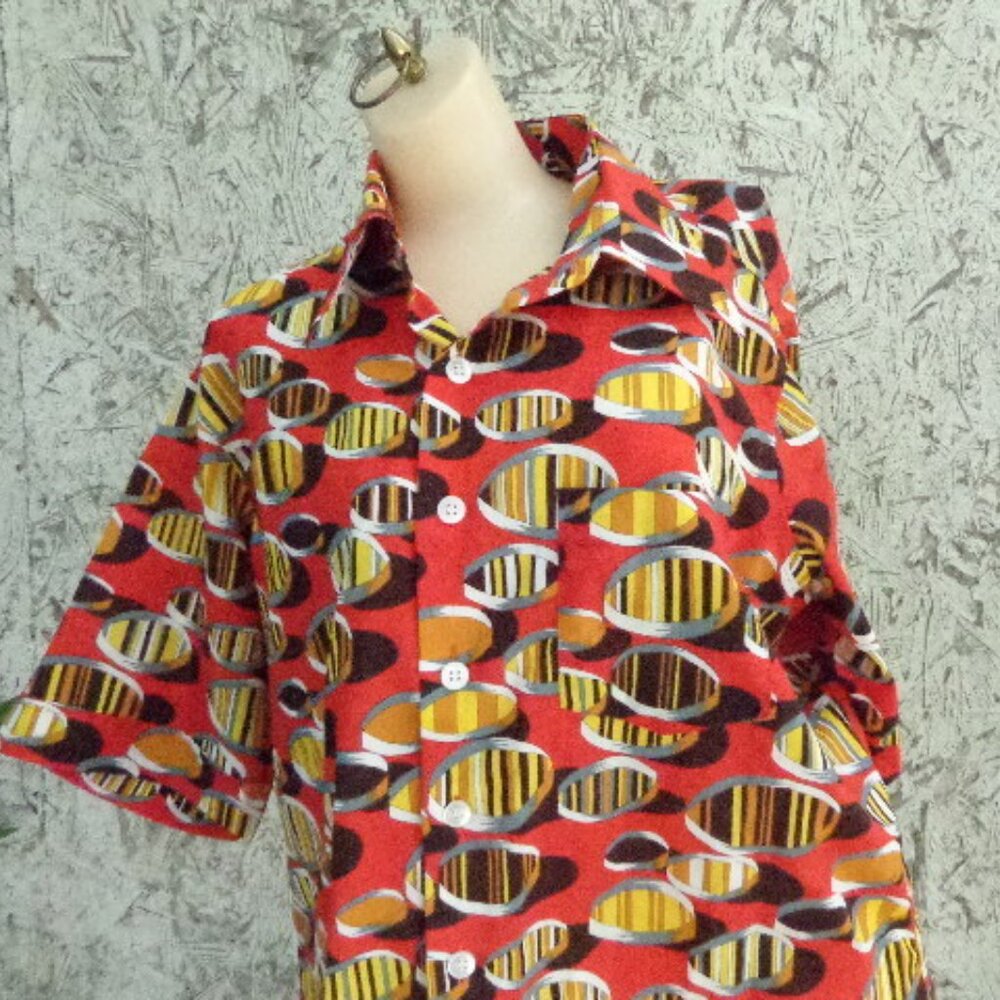 To Die For Vintage Christian Dior Geometric Red M… - image 1